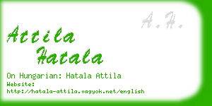 attila hatala business card